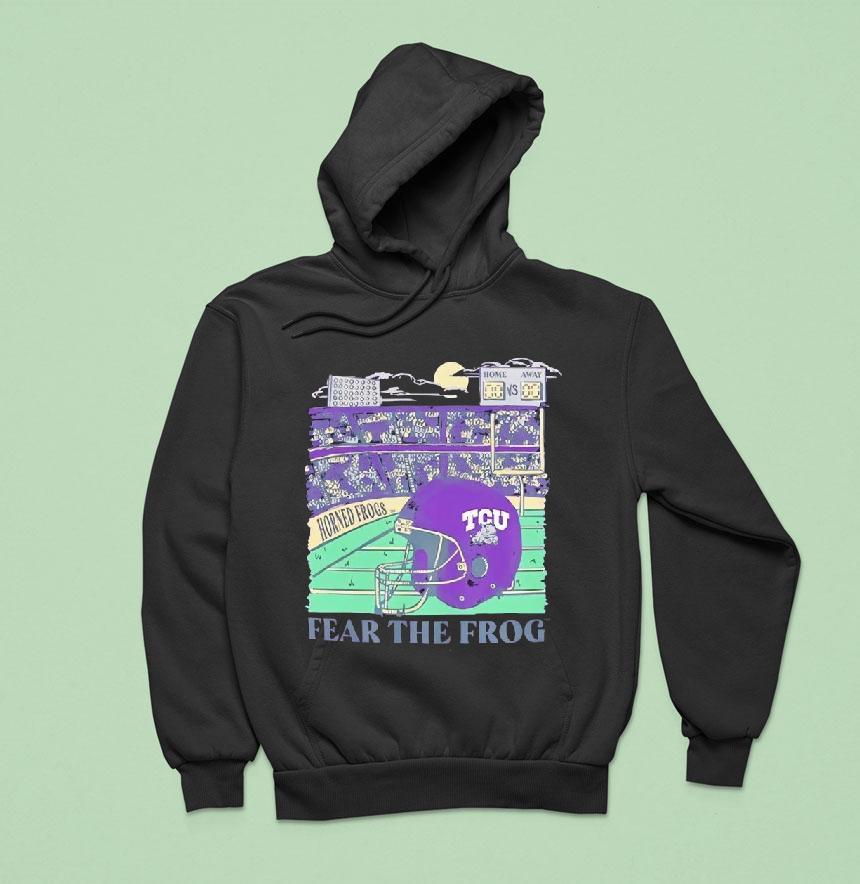 Tcu Horned Frogs Football Fear The Frog Stadium Helmet Shirt Tcu Horned Frogs Football Fear The Frog Stadium Helmet Shirt