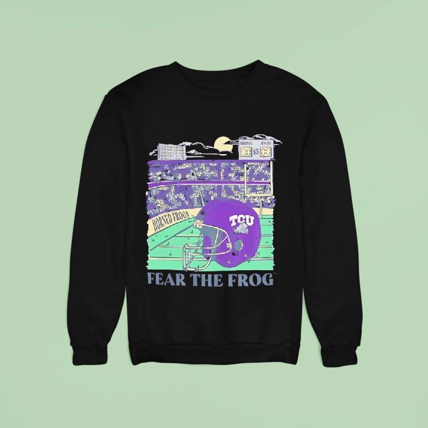 Tcu Horned Frogs Football Fear The Frog Stadium Helmet Shirt Tcu Horned Frogs Football Fear The Frog Stadium Helmet Shirt