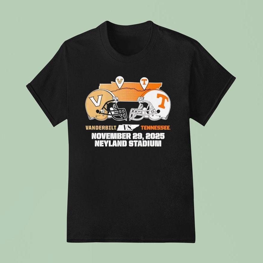 Tennessee Volunrs And Vanderbilt Commodores November 29 2025 Neyland Stadium Shirt