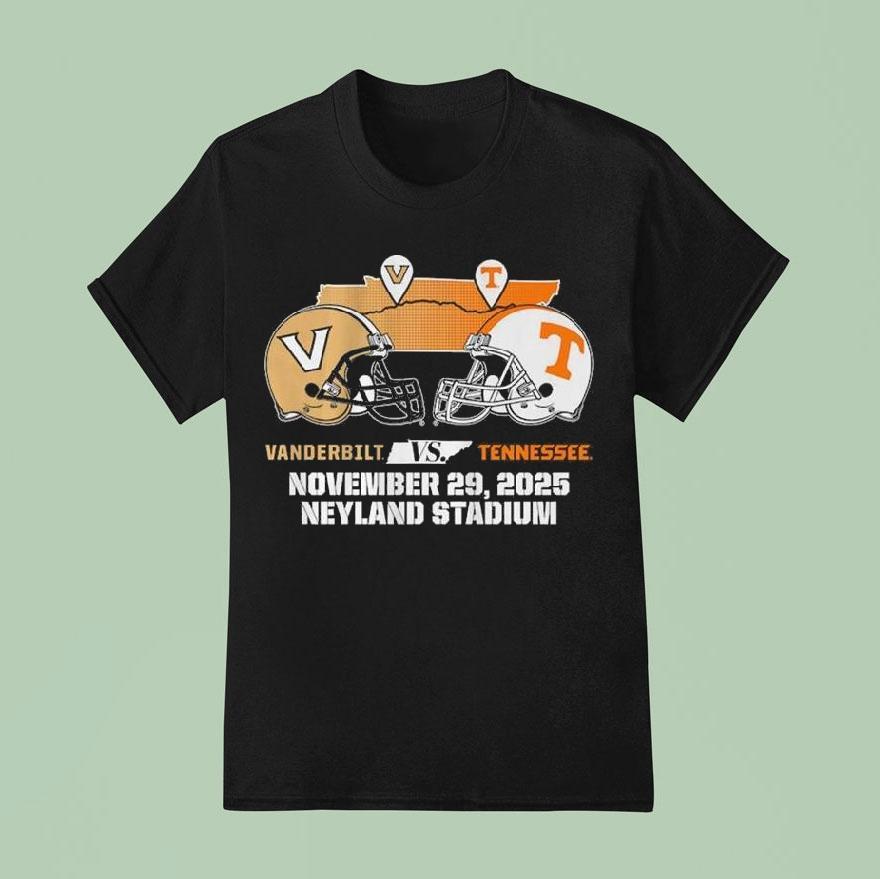 Tennessee Volunrs Vs Vanderbilt Commodores November 29, 2025 Neyland Stadium 2025 Matchup Shirt