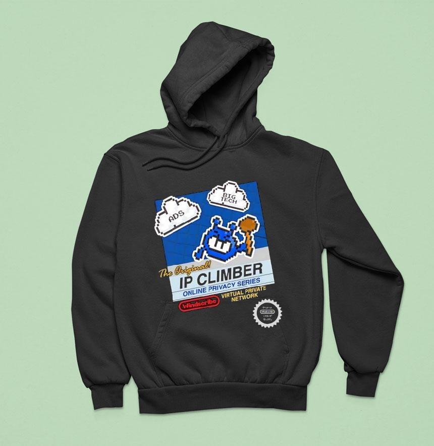 The Original Ip Climber Pixel Ads Big Tech Windscribe Virtual Private Network Shirt The Original Ip Climber Pixel Ads Big Tech Windscribe Virtual Private Network Shirt