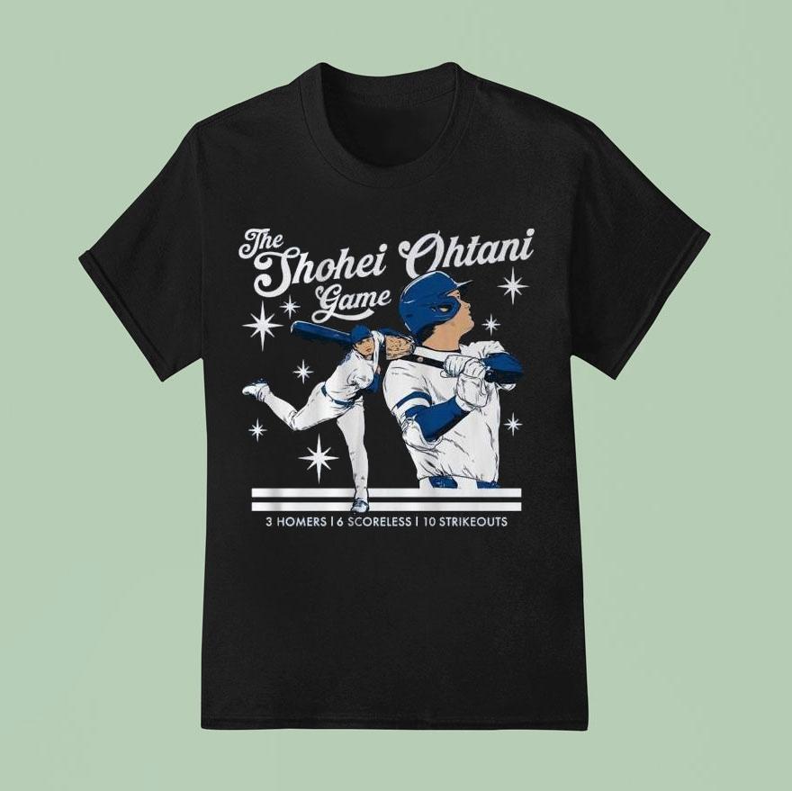 The Shohei Ohtani Game 3 Homers 6 Scoreless 10 Strikeouts Shirt