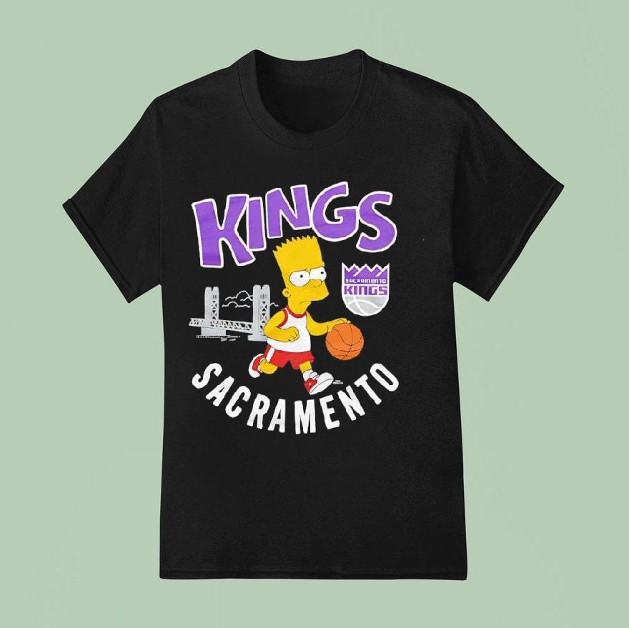 The Simpsons Bart X Sacramento Kings Shirt