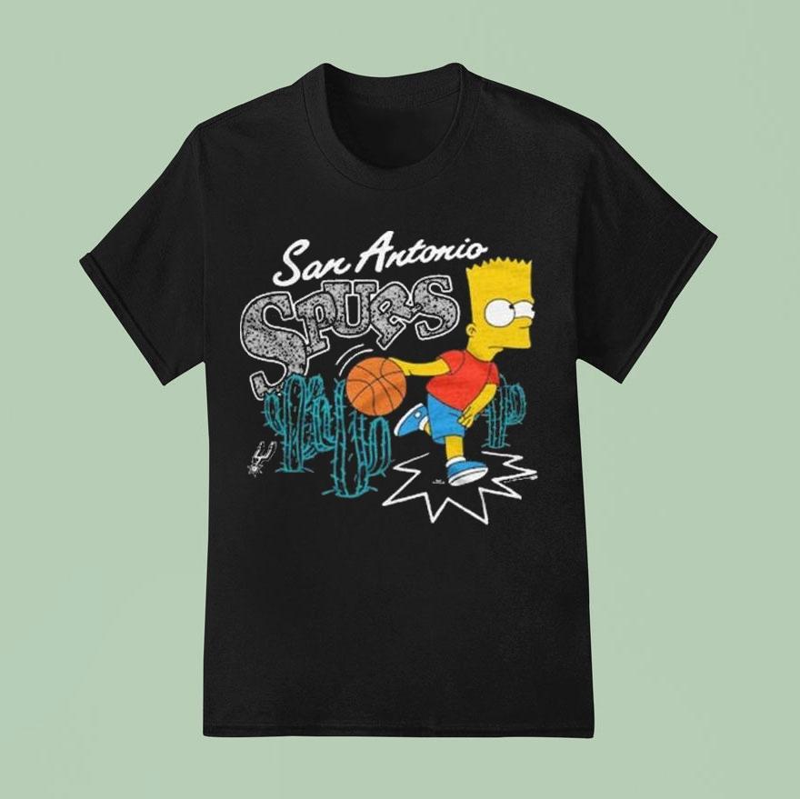 The Simpsons Bart X San Antonio Spurs Shirt