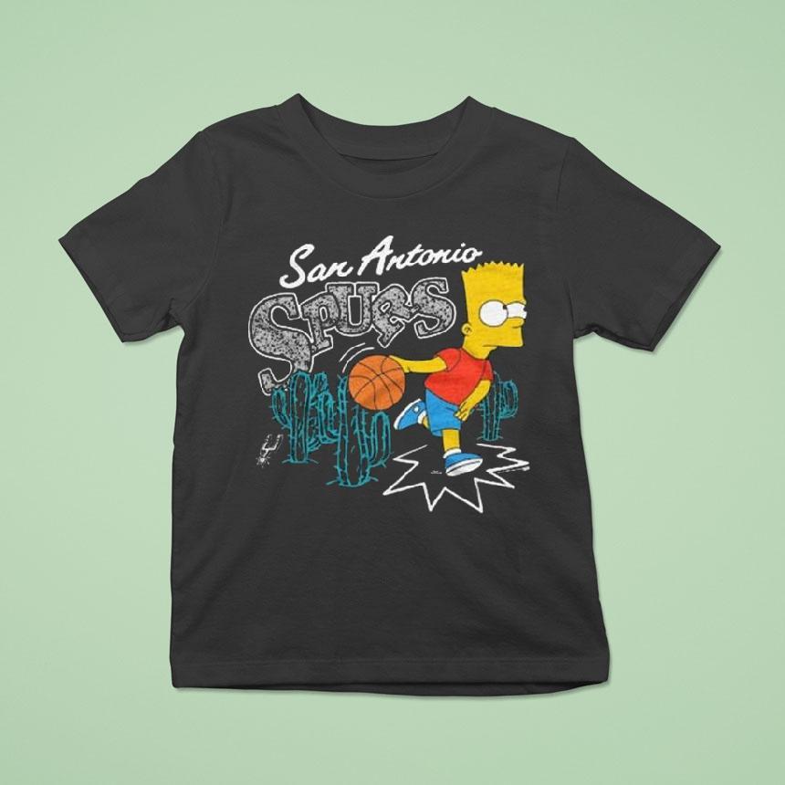 The Simpsons Bart X San Antonio Spurs Shirt