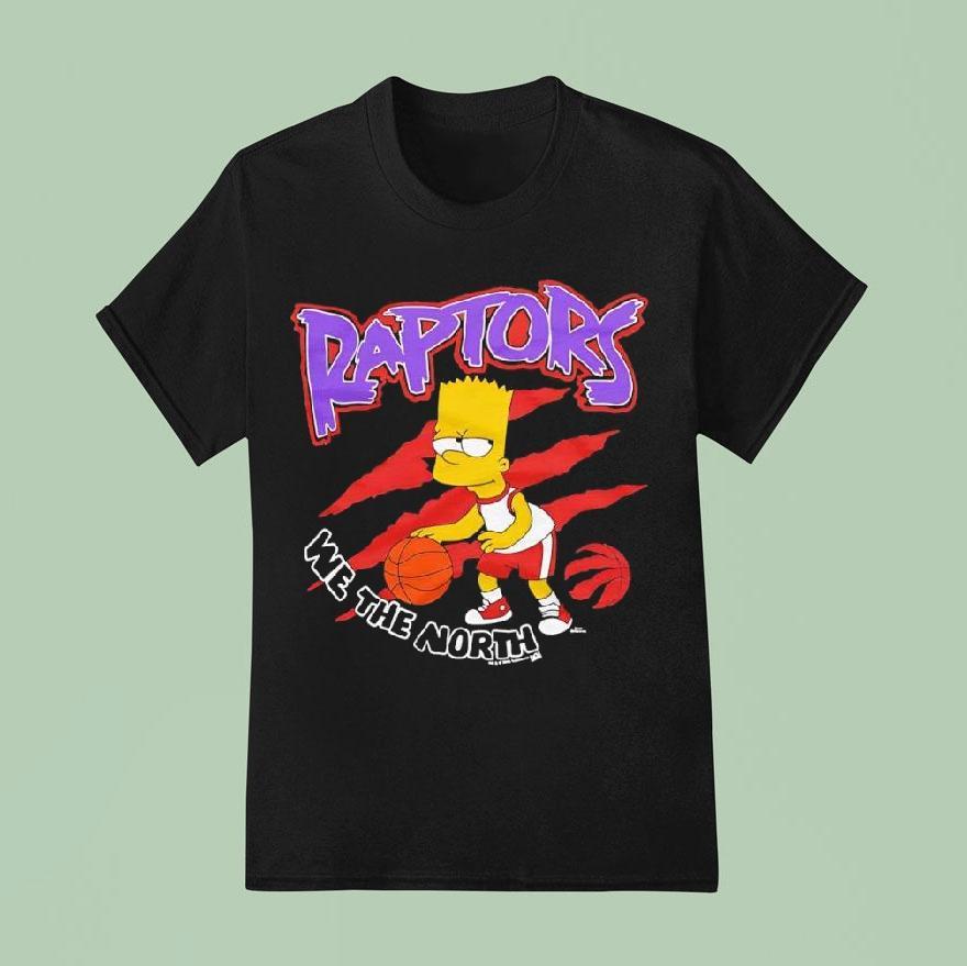 The Simpsons Bart X Toronto Raptors Shirt