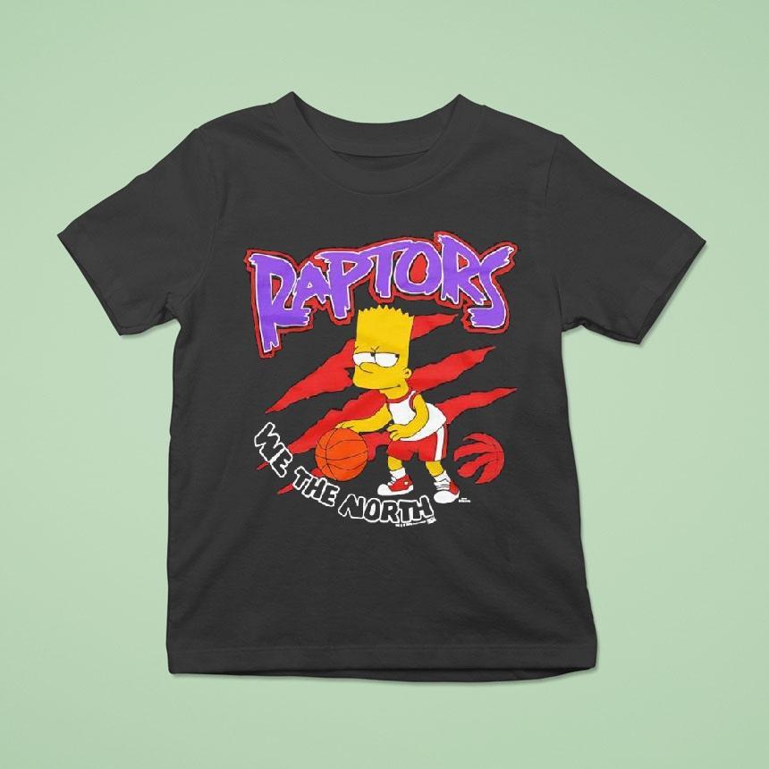 The Simpsons Bart X Toronto Raptors Shirt