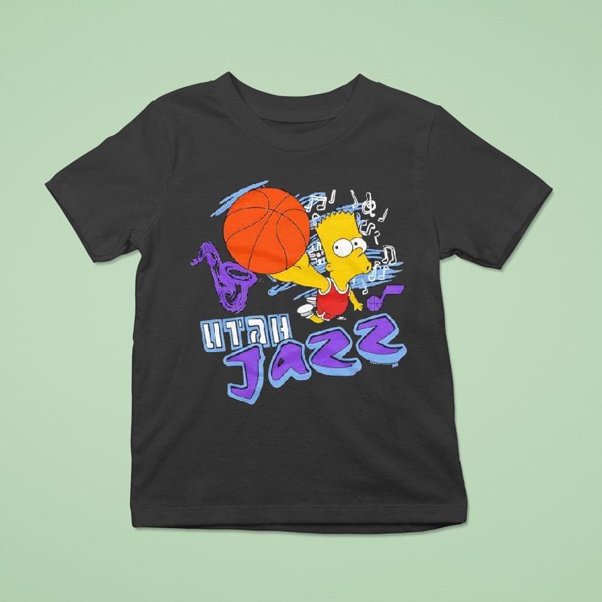 The Simpsons Bart X Utah Jazz Shirt