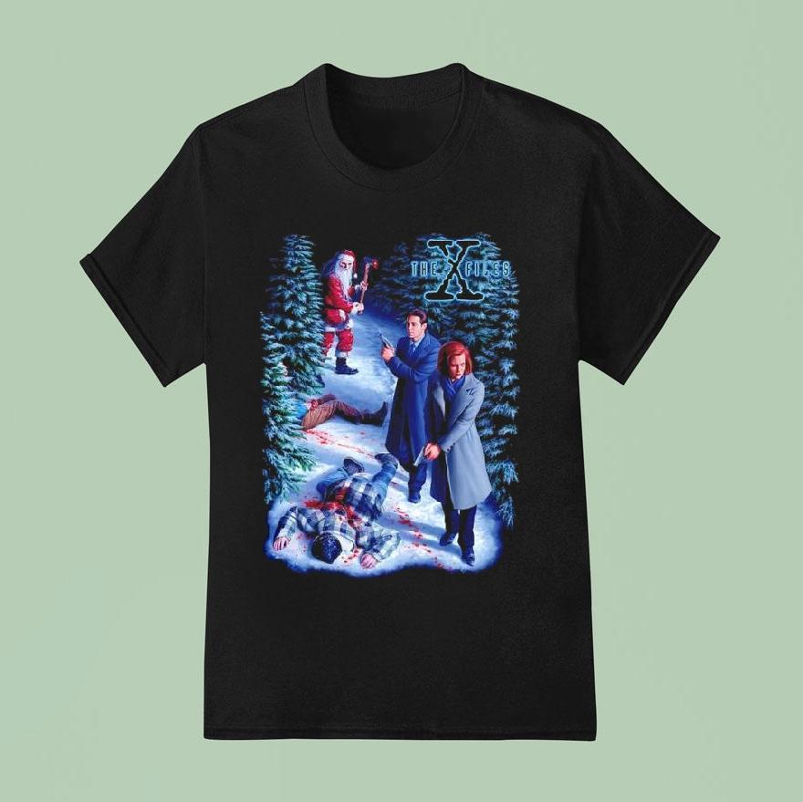 The X-files Psycho Santa Shirt