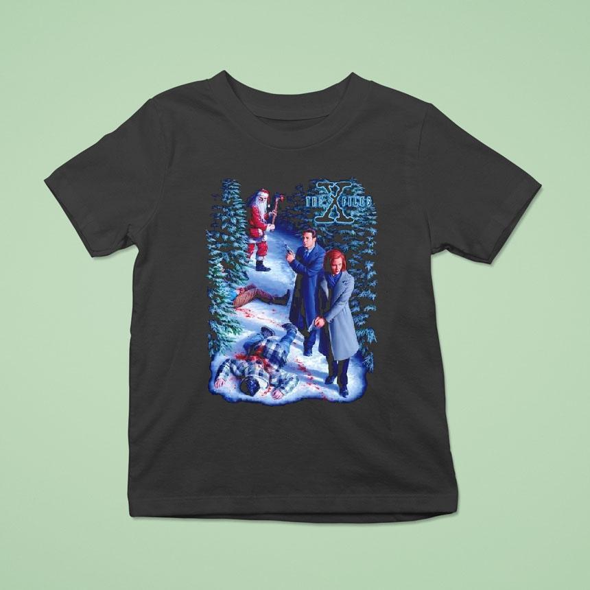 The X-files Psycho Santa Shirt