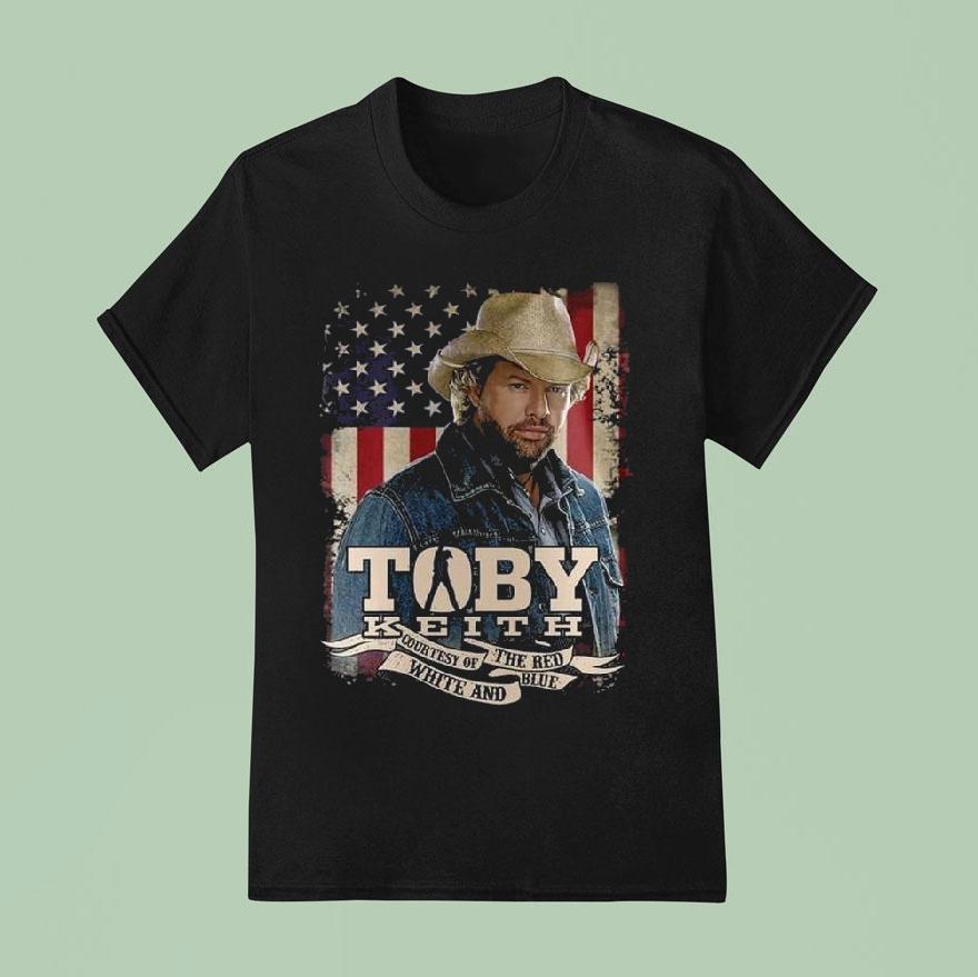 Toby Keith Courtesy Of The Red White And Blue Fans Cowboy Shirt