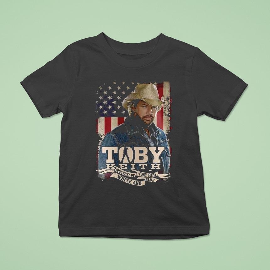 Toby Keith Courtesy Of The Red White And Blue Fans Cowboy Shirt