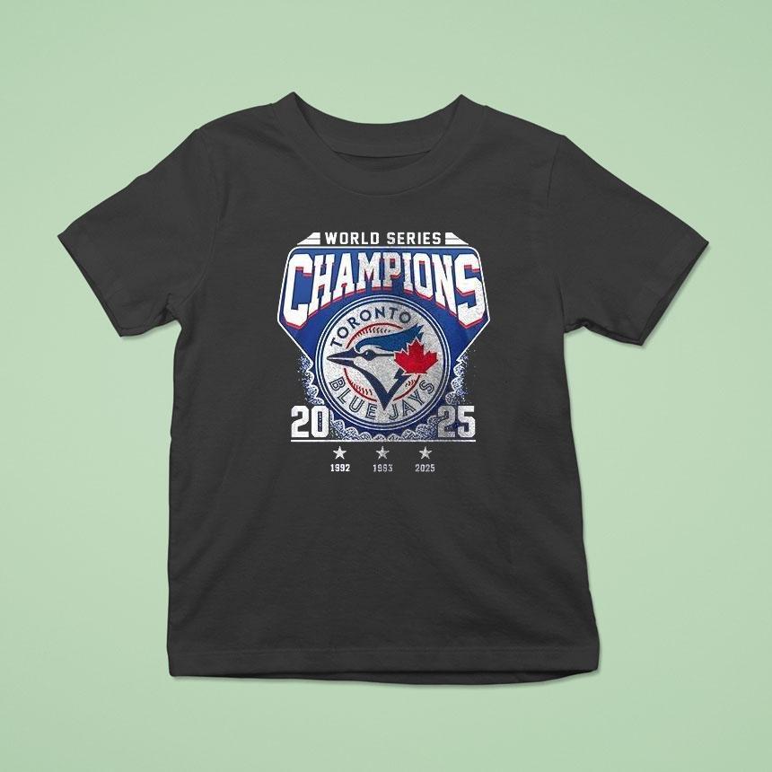 Toronto Blue Jays 2025 World Series Champions Name Roster Shirt