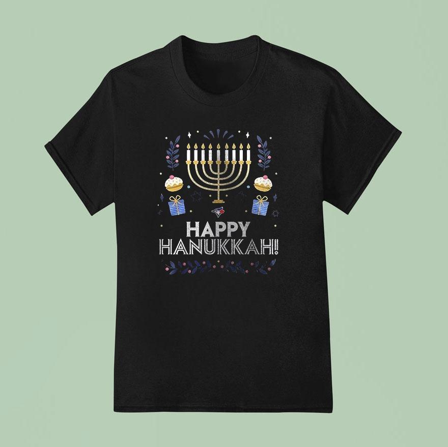 Toronto Blue Jays Happy Hanukkah Logo Shirt