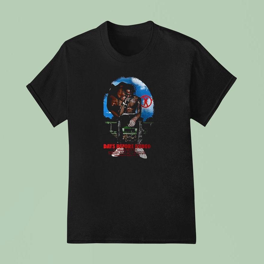 Travis S Days Before Rodeo Figure Graphic Vintage Shirt