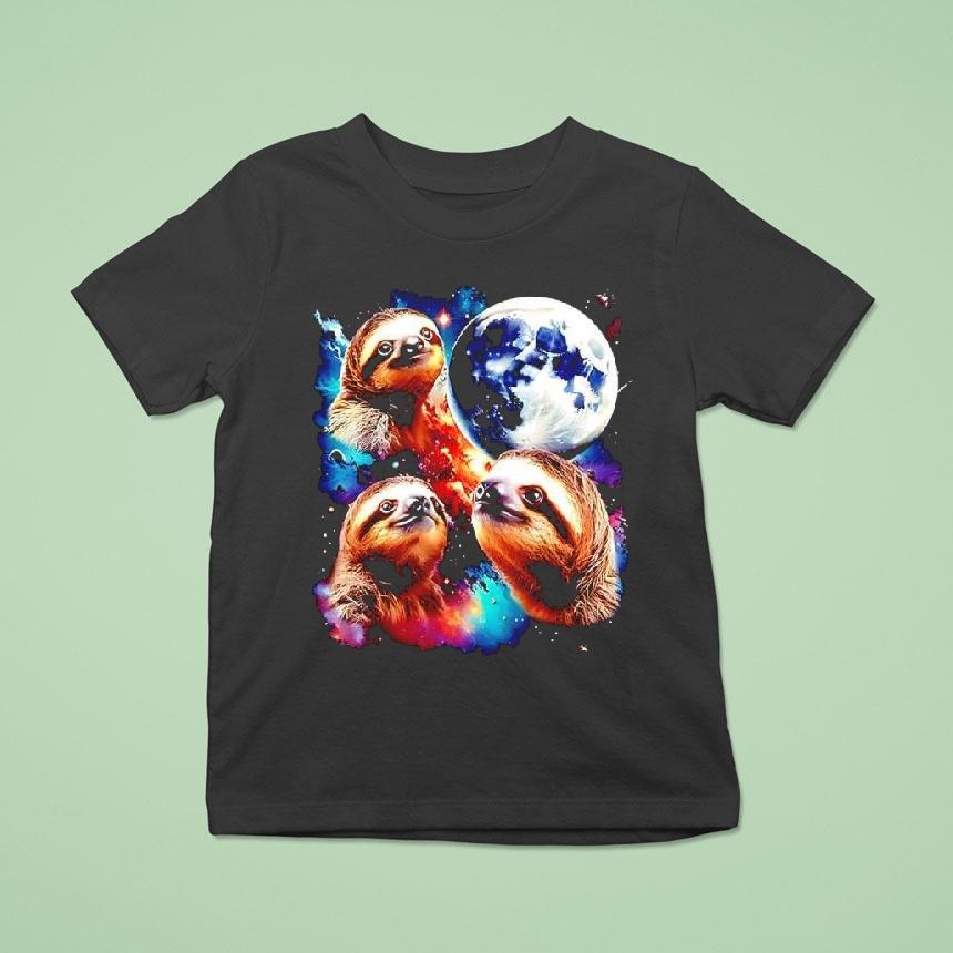 Triple Moon Sloths Graphic Shirt