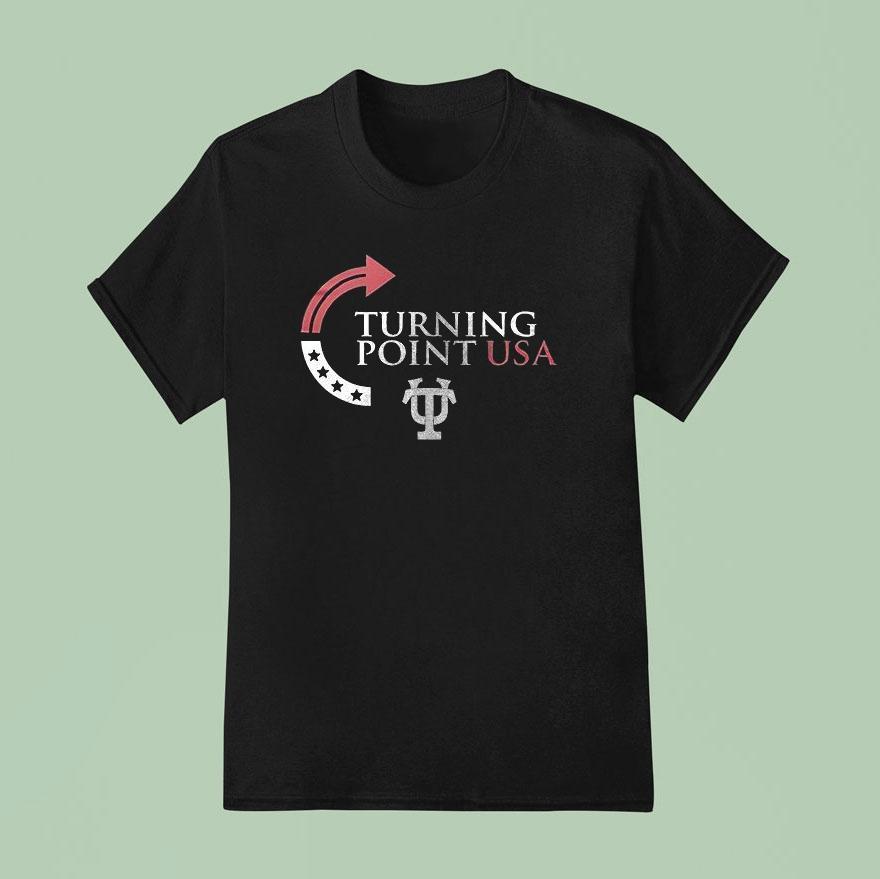 Tulane Green Wave X Tulane University X Charlie Kirk Turning Point Usa Logo Shirt