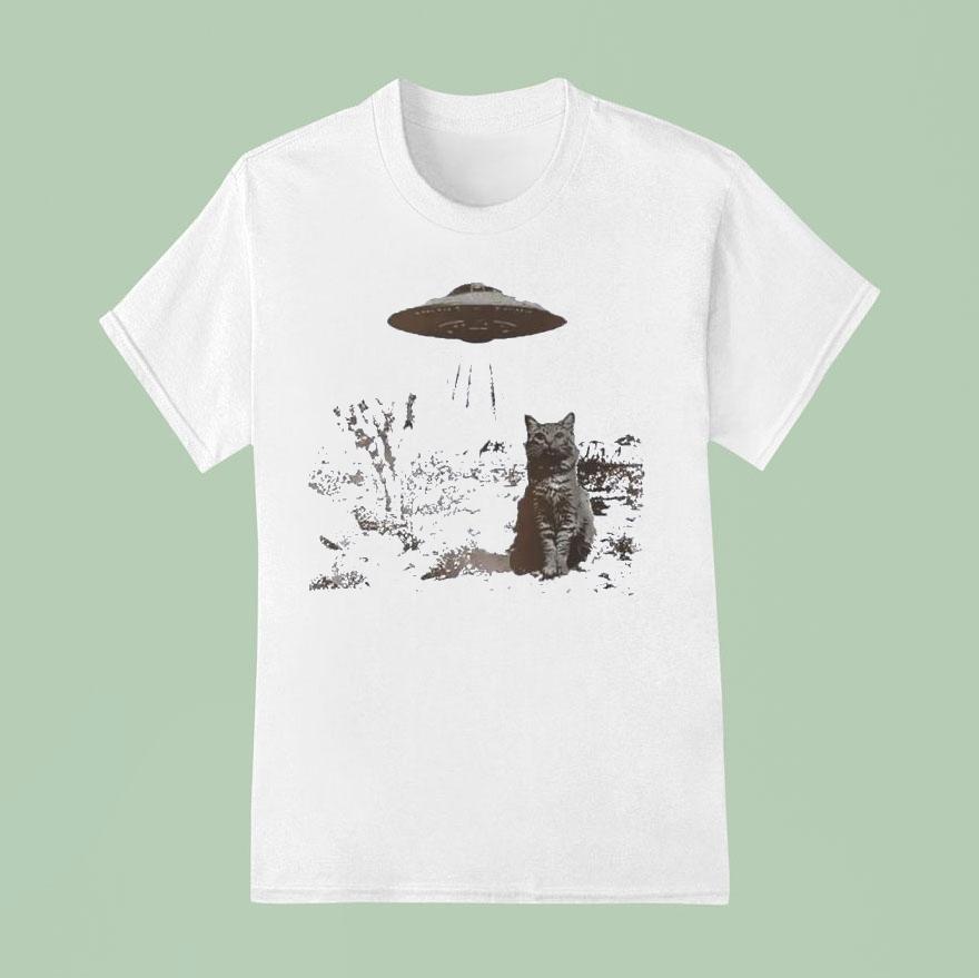 Ufo Cowboy Cat Shirt