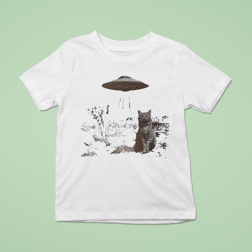 Ufo Cowboy Cat Shirt