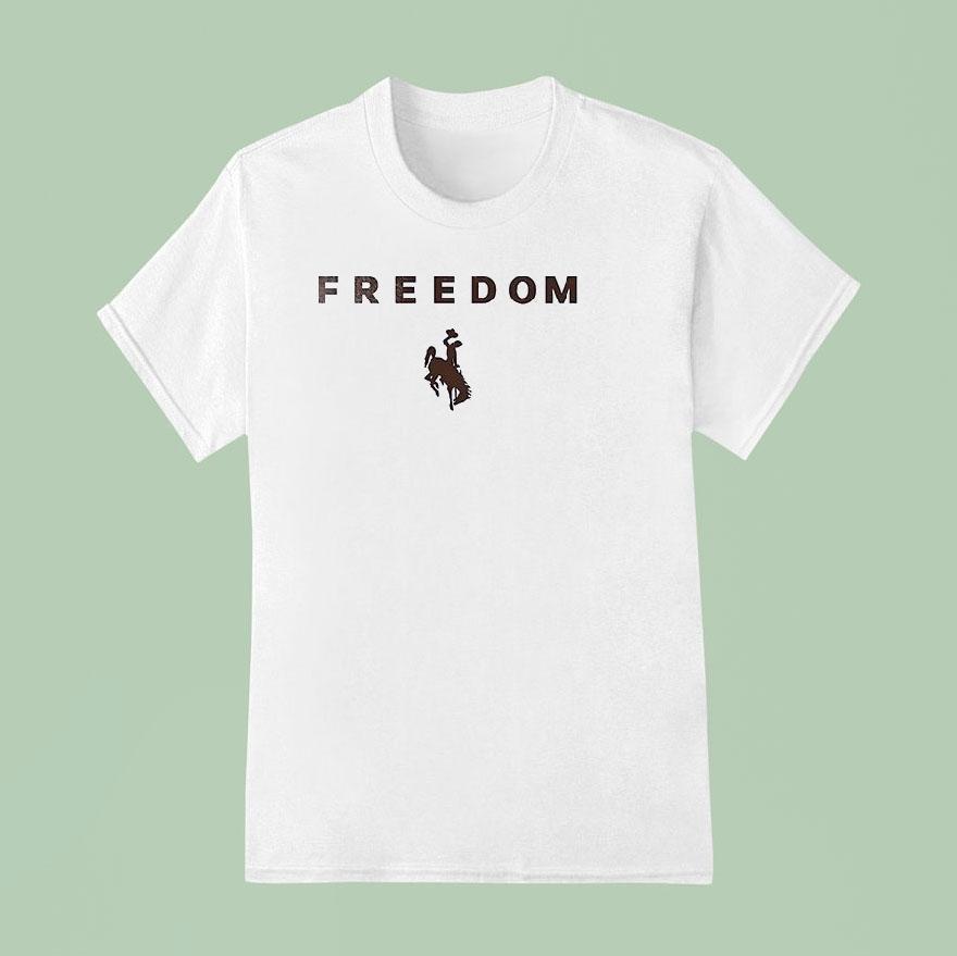 University Of Wyoming X Charlie Kirk Freedom Shirt