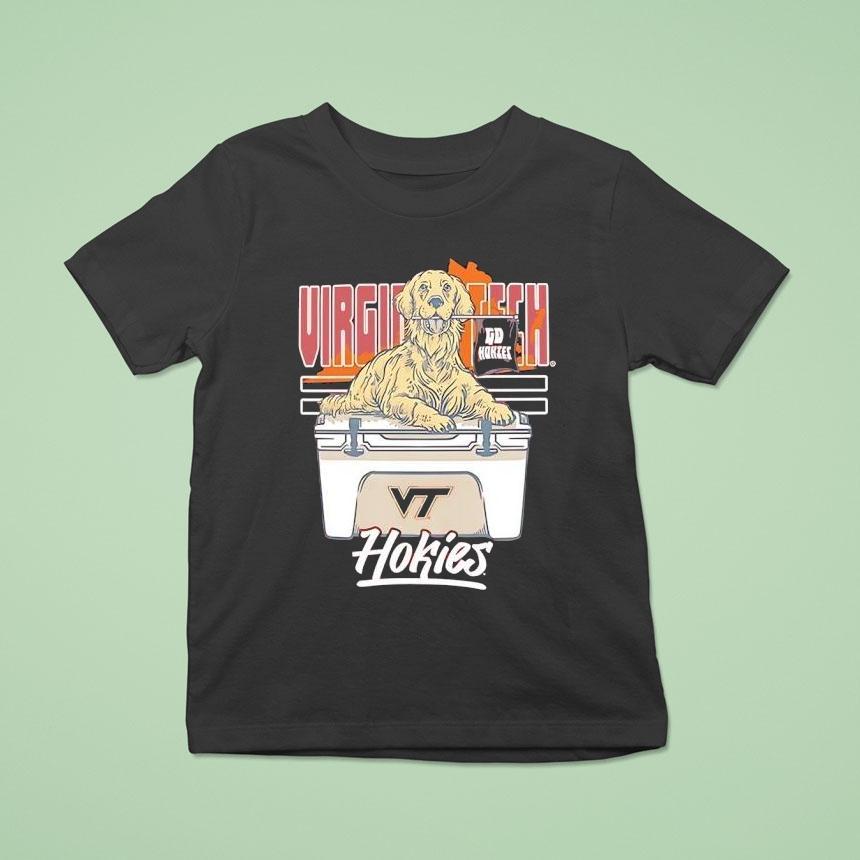 Virginia Tech Hokies Maroon Bound Cheer Dog Shirt