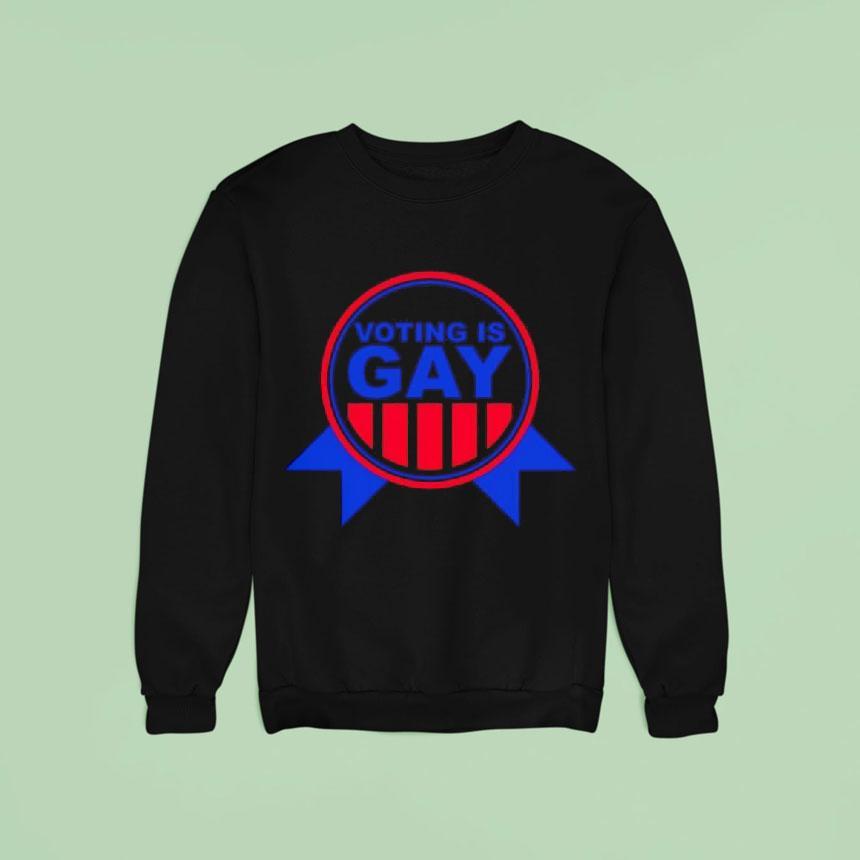 Voting Is Gay Design Logo Shirt Voting Is Gay Design Logo Shirt
