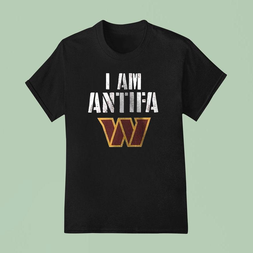 Washington Commanders I Am Antifa Against Fascism Shirt