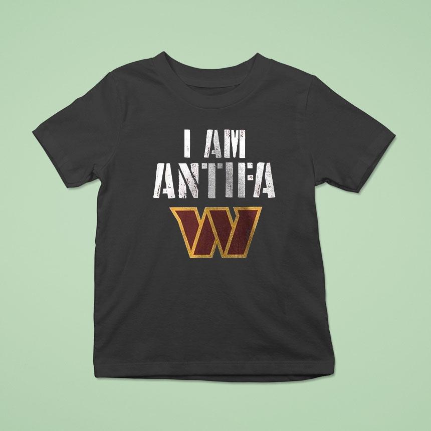 Washington Commanders I Am Antifa Against Fascism Shirt