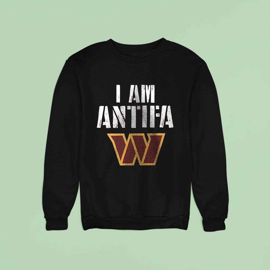 Washington Commanders I Am Antifa Against Fascism Shirt Washington Commanders I Am Antifa Against Fascism Shirt