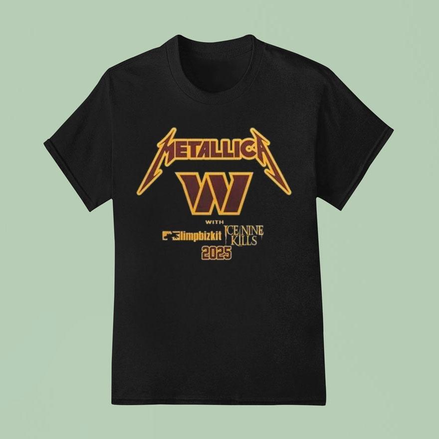 Washington Commanders X Metallica M-72 World Tour Shirt