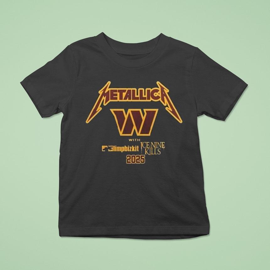 Washington Commanders X Metallica M-72 World Tour Shirt