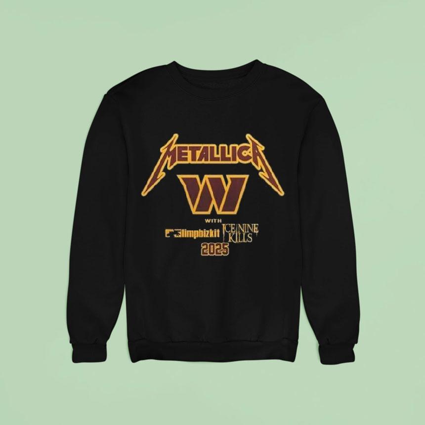 Washington Commanders X Metallica M-72 World Tour Shirt Washington Commanders X Metallica M-72 World Tour Shirt