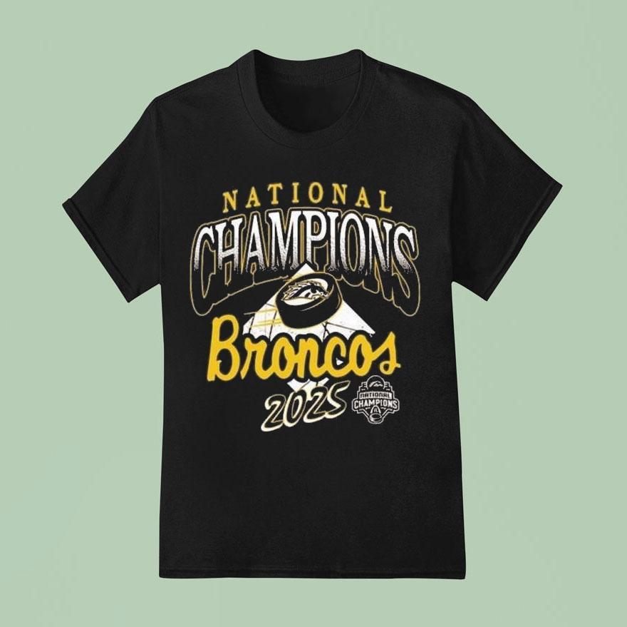 Western Michigan Broncos National Men’s Hockey Champions 2025 Shirt