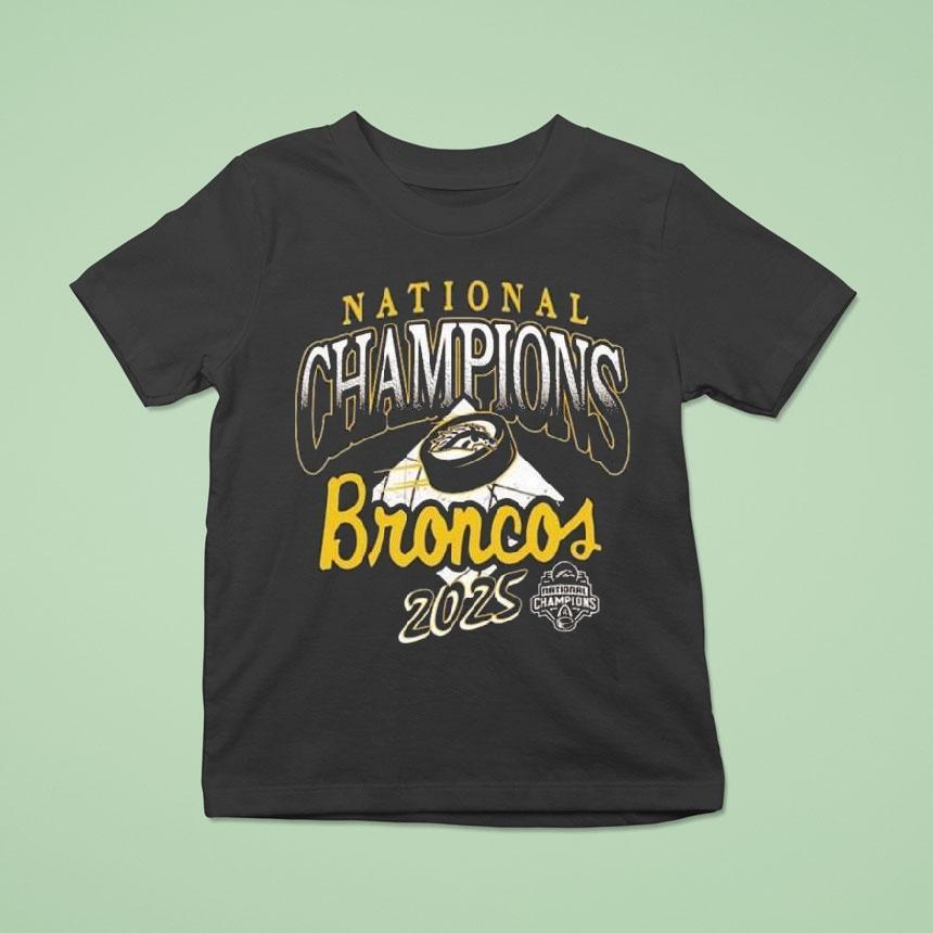 Western Michigan Broncos National Men’s Hockey Champions 2025 Shirt