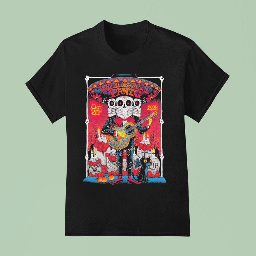 Widespread Panic Savannah Georgia 2025 Event At Enmarket Arena On October 31 And November 1 2025 Day Of The Death Shirt