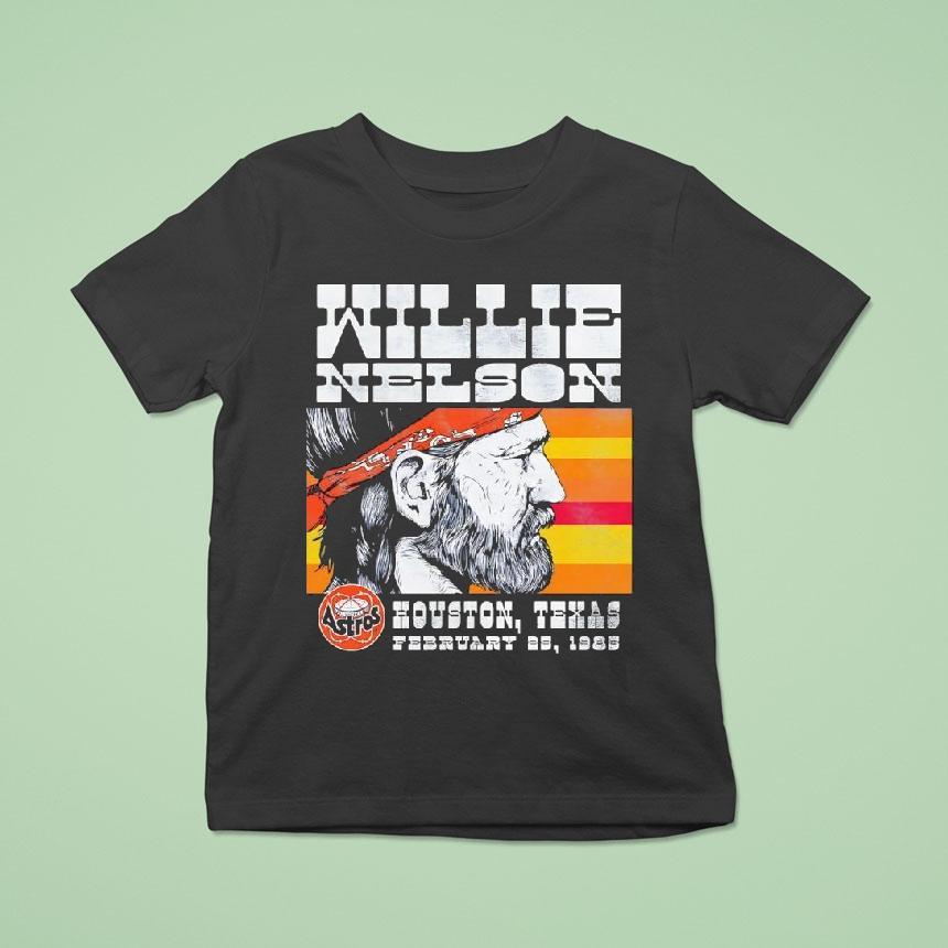Willie Nelson Houston Astros Baseball 1985 Vintage Shirt