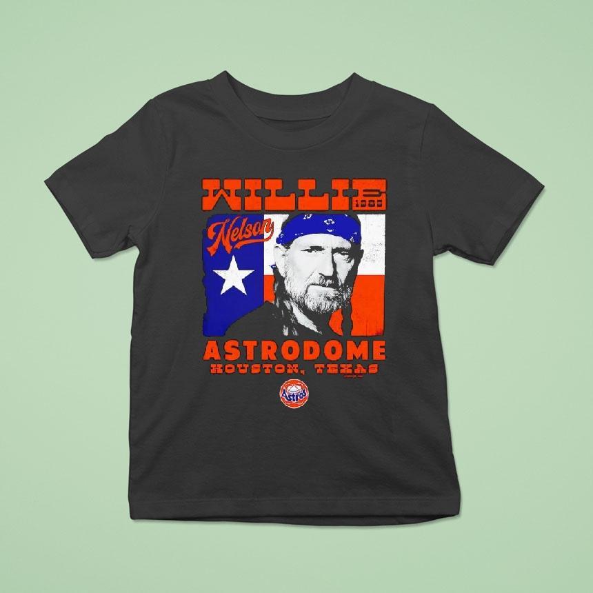 Willie Nelson X Houston Astros Astrodome Vintage Shirt