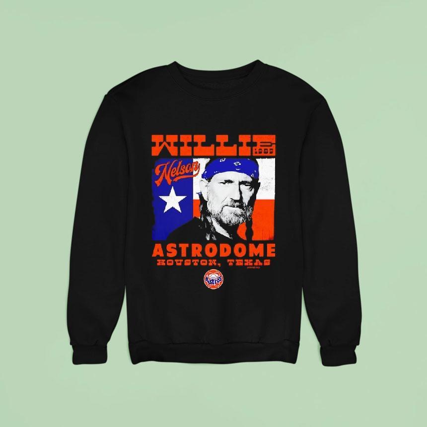 Willie Nelson X Houston Astros Astrodome Vintage Shirt Willie Nelson X Houston Astros Astrodome Vintage Shirt