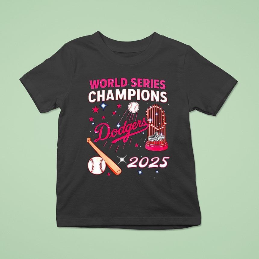 World Series Champions Dodgers 2025 Commemorative Graphic Shirt