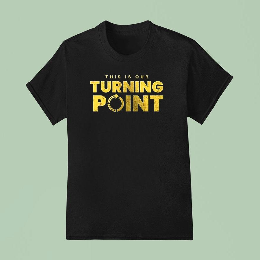 Wyoming Cowboys X University Of Wyoming X Charlie Kirk This Is Our Turning Point Logo Shirt