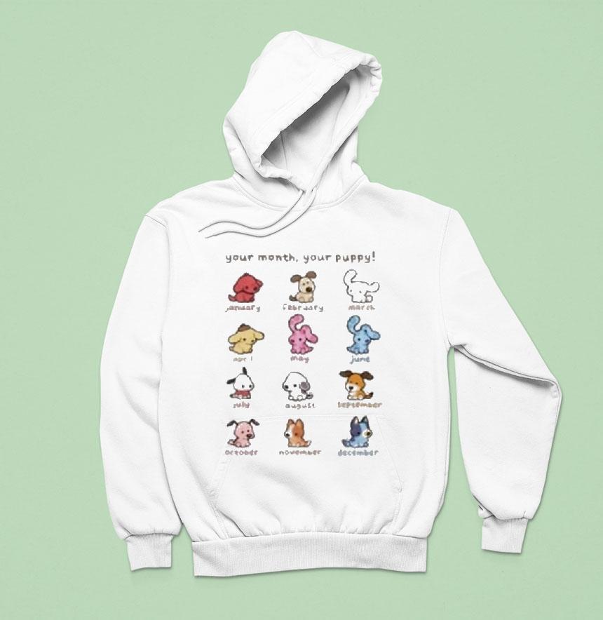 Your Month Your Puppy Zodiac Puppy Shirt Your Month Your Puppy Zodiac Puppy Shirt