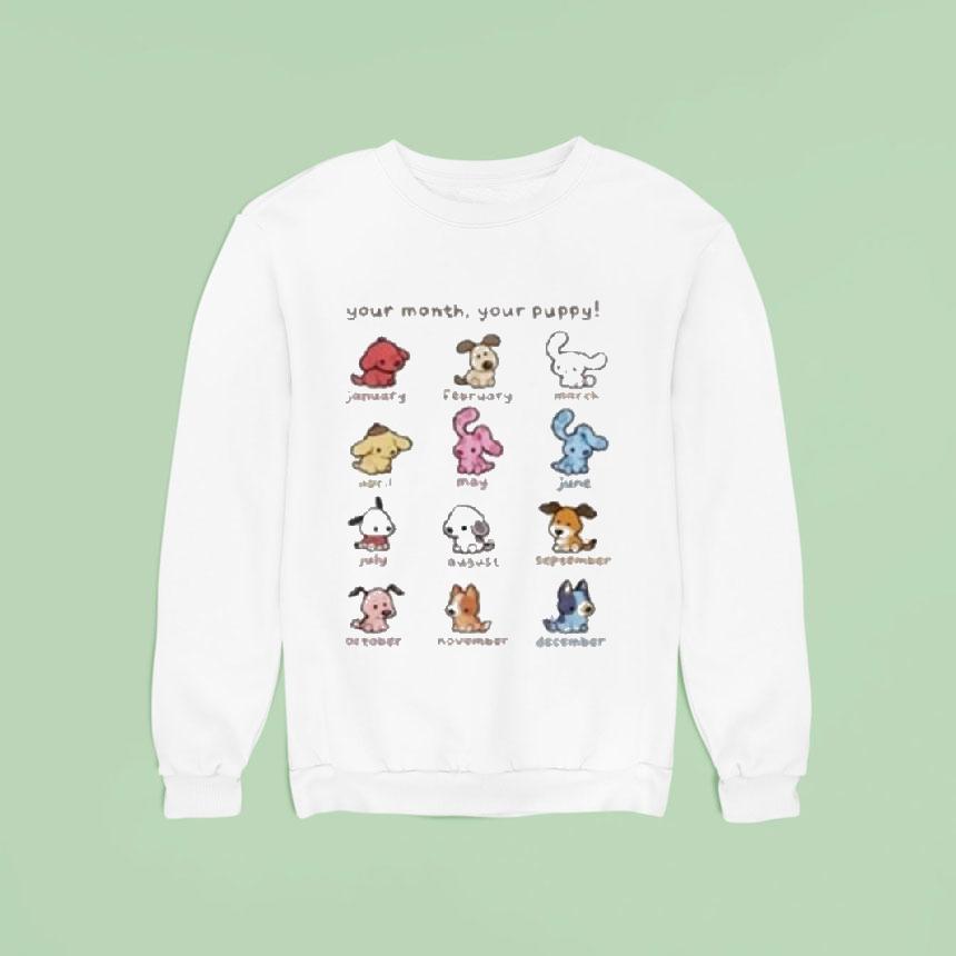 Your Month Your Puppy Zodiac Puppy Shirt Your Month Your Puppy Zodiac Puppy Shirt