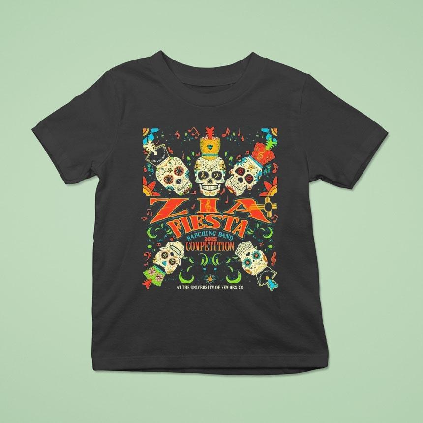 Zia Marching Fiesta Event Competition 2025 Skulls Shirt