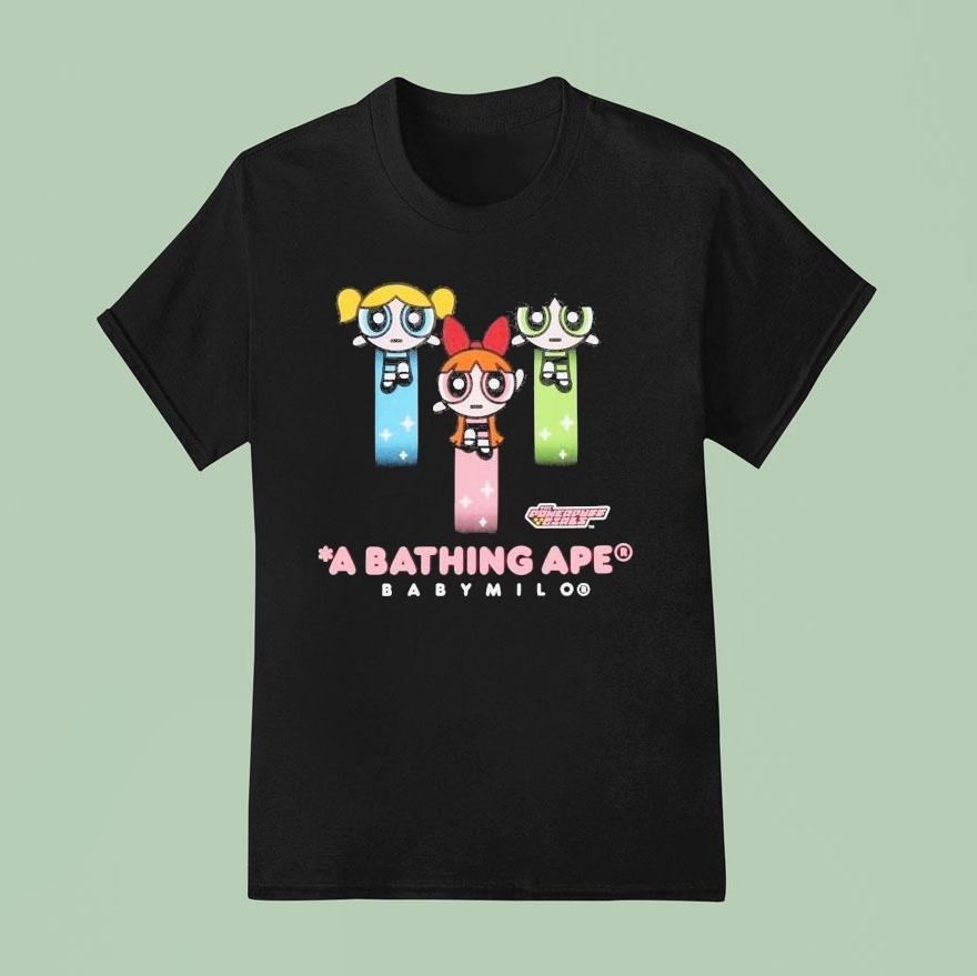 A Bathing Ape X The Powerpuff Girls Baby Milo Shirt