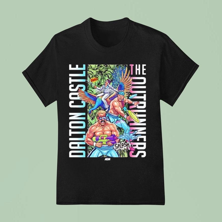 Aew Dalton Castle The Outrunners Splash Graphic Shirt