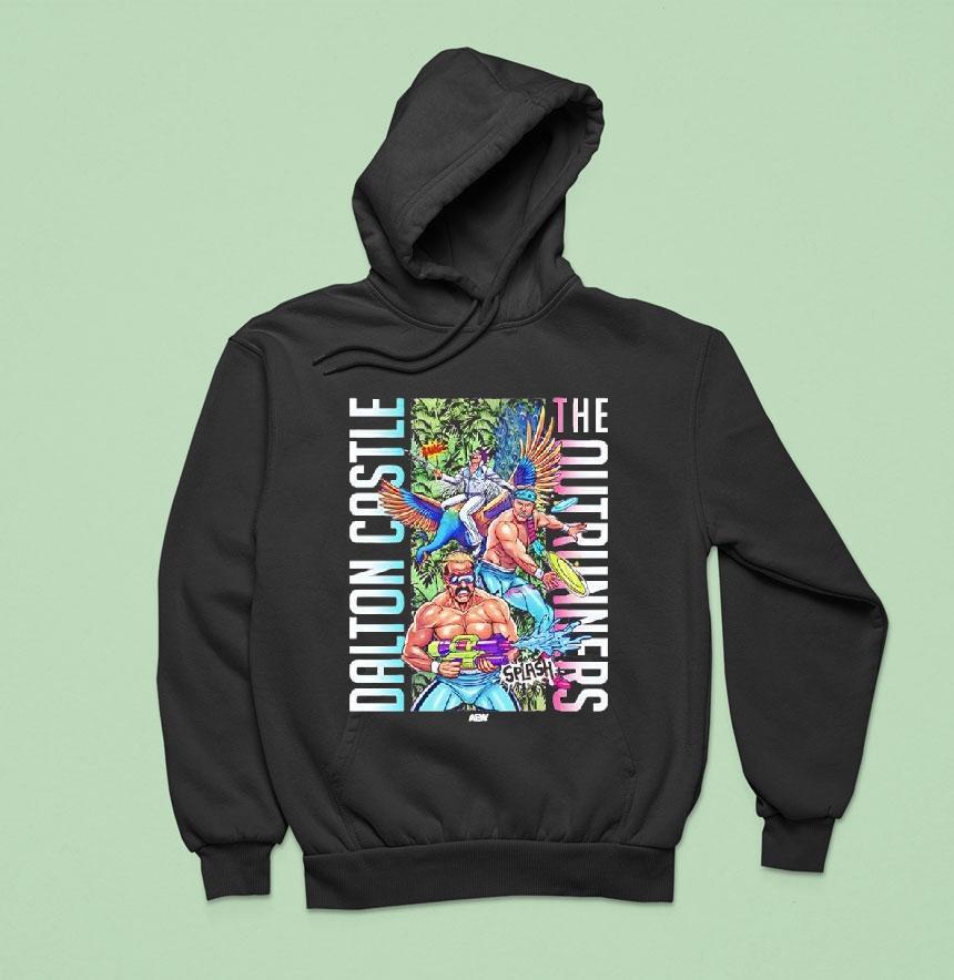 Aew Dalton Castle The Outrunners Splash Graphic Shirt Aew Dalton Castle The Outrunners Splash Graphic Shirt