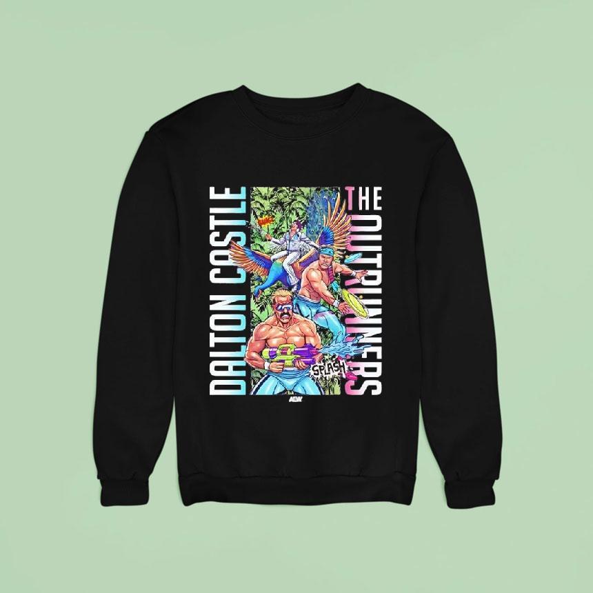 Aew Dalton Castle The Outrunners Splash Graphic Shirt Aew Dalton Castle The Outrunners Splash Graphic Shirt
