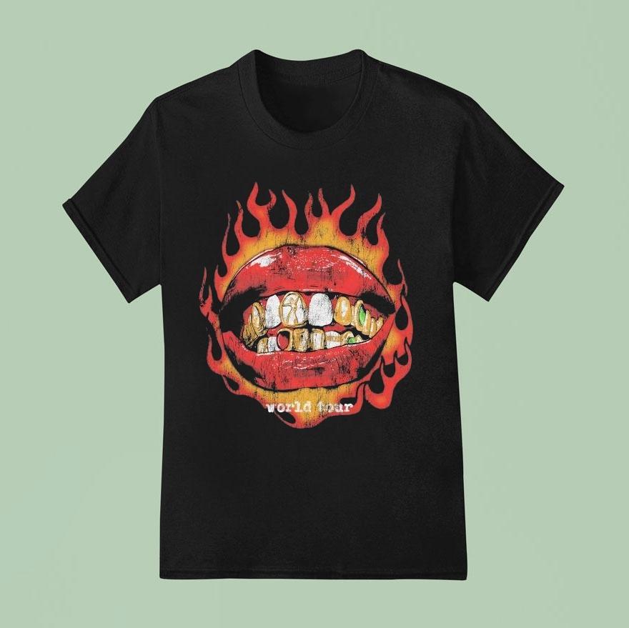 Aj Volten World Tour Mouth Shirt