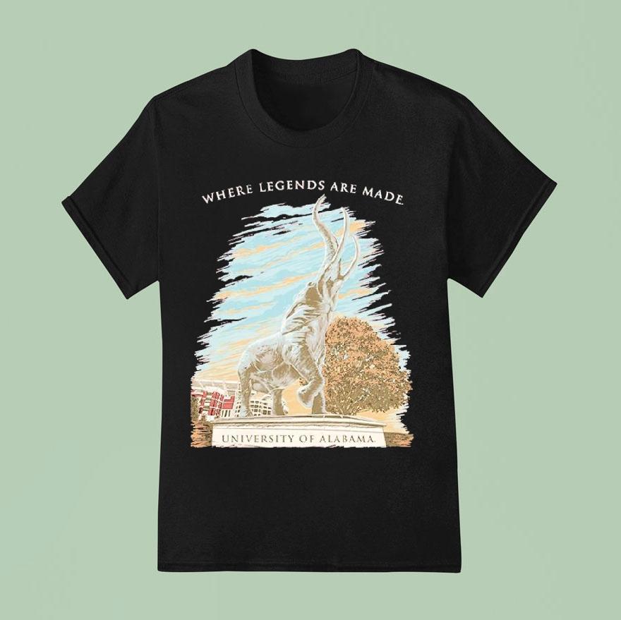 Alabama Crimson Tide Tuska Statue Where Legends Are Made Shirt