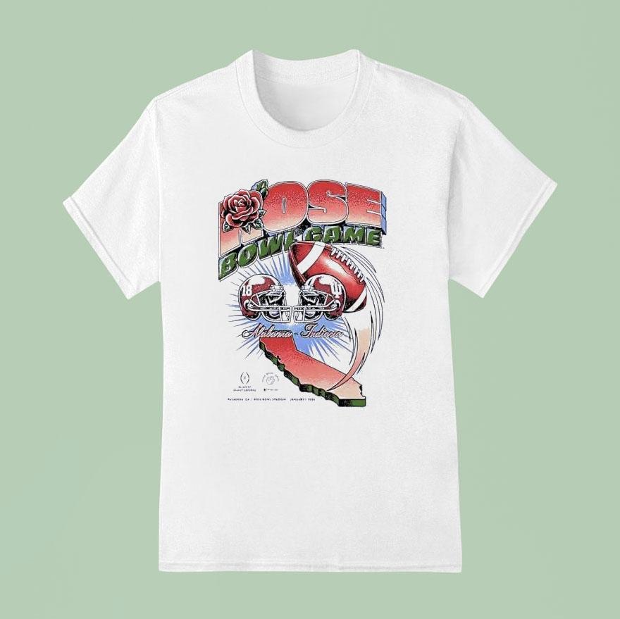 Alabama Crimson Tide Vs Indiana Hoosiers Rose Bowl Game 2026 Shirt